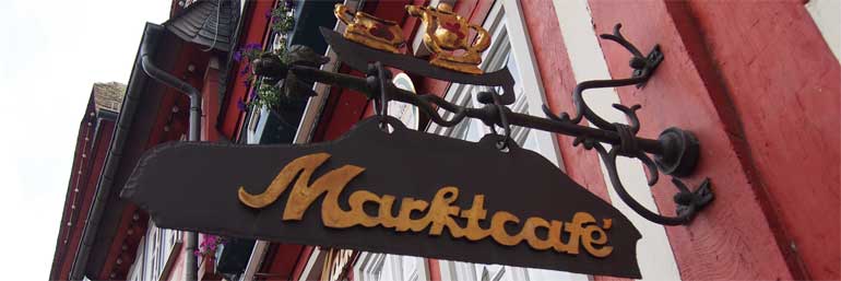 Das Marktcafe am Marktplatz in Herborn